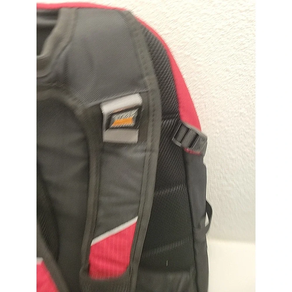 High Sierra Red Black Backpack Book School Travel Hiking Daypack‎ Multi Pocket